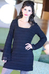 BELL SLEEVE LACE DRESS