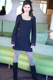 BELL SLEEVE LACE DRESS