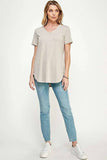 Semi Loose Fit Short Sleeve Top