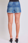 High-Rise Jean Jogger Shorts