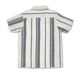 Textured Stripe Shirt- Black/Cream