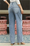 DENIM STRAIGHT CUT PANTS