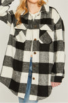 PLAID BUST POCKET SHACKET