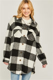 PLAID BUST POCKET SHACKET