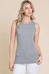 Twist Neck Band Halter Tank Top