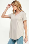 Semi Loose Fit Short Sleeve Top