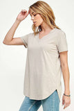 Semi Loose Fit Short Sleeve Top