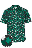 Tipsy Elves - Men's Clover Confetti St. Patrick's Button Down Shirt