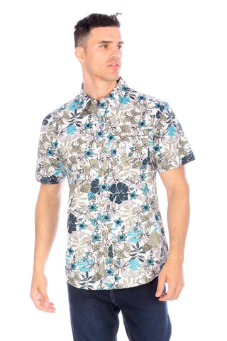 Men's Woven Printed Short Sleeve Hawaii Shirts