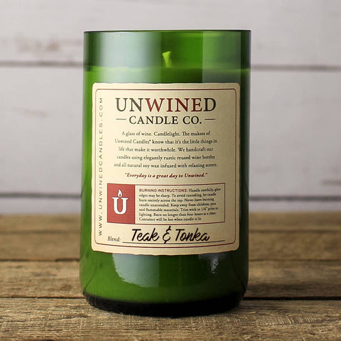 Teak & Tonka Signature Series - Wine Bottle Candle