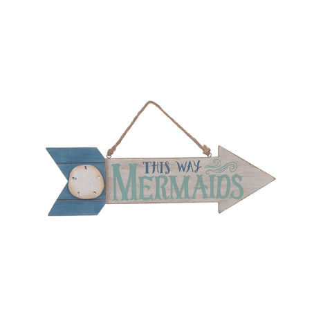 This Way Mermaids Sign