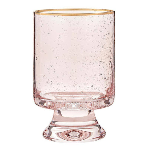 Gold Rimmed Glass - Blush - Old Fashioned