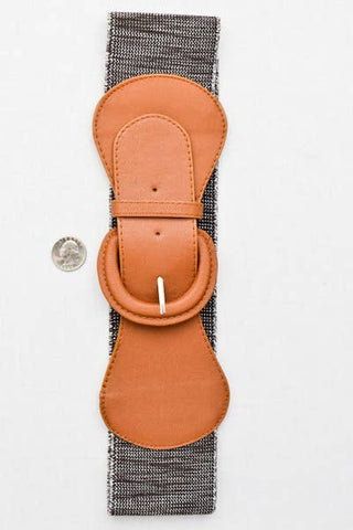 Elastic belt with textured band