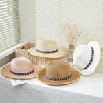 Straw Panama Hat Frayed Edge