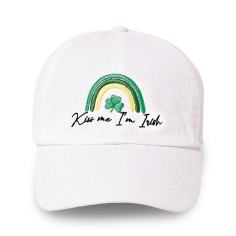 Kiss Me I'm Irish Embroidered Baseball Cap