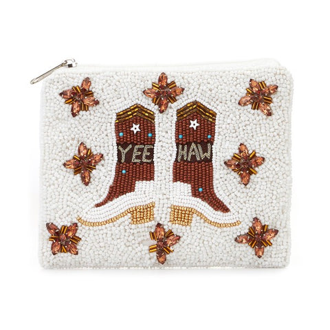 Cowboy Boot Coin Pouch