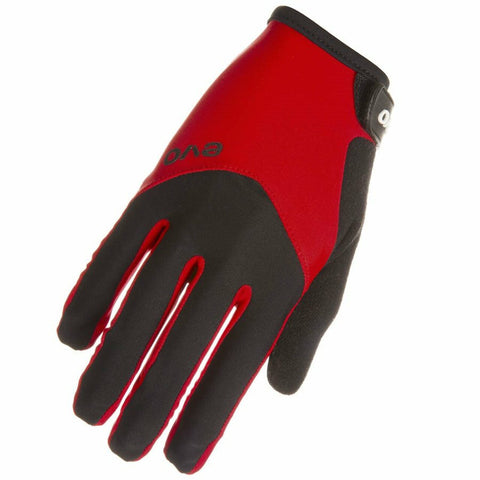 EVO Palmer Comp Trail, Full Finger Gloves, Unisex, Black/Red