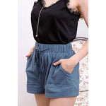 DRAWSTRING CASUAL SHORTS WITH POCKET