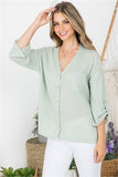 SAGE BUTTON DOWN