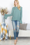 MERROW DETAIL LONG SLEEVE TOP