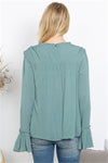 MERROW DETAIL LONG SLEEVE TOP