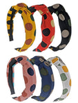 Multicolor Polka Dot Headbands