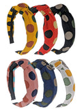 Multicolor Polka Dot Headbands