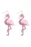 Glitter Flamingo Earrings