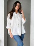 BUTTON UP LOOSE FIT TOP
