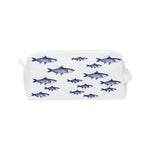 Blue School Of Fish Makeup Cosmetic Bag