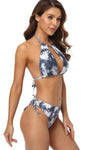 Halter Tie Back Bikini Set