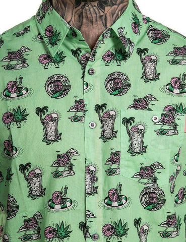 MENTAL VACAY Button Down