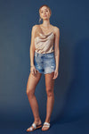 Kan Can USA - Distressed Jean Shorts