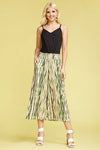 SMOCKED WAIST GAUCHO PANTS